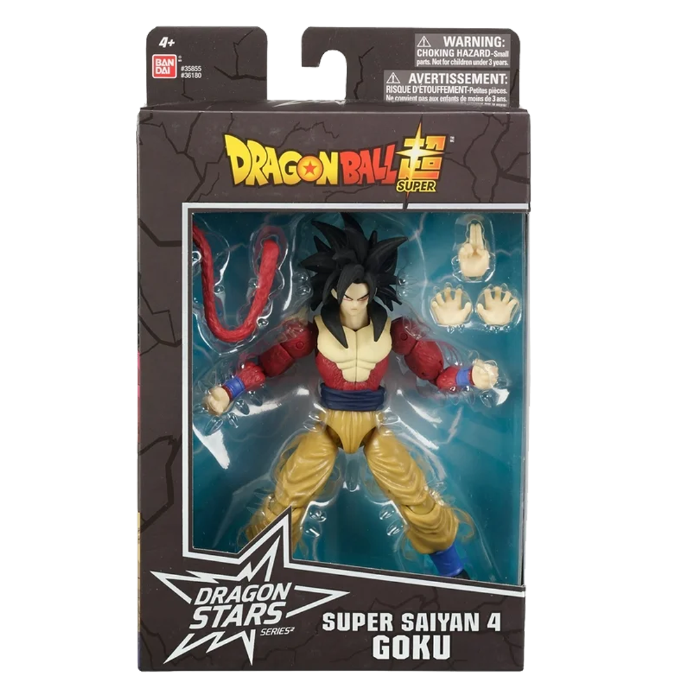 FIGURA GOKU SUPER SAYAYIN 4 DRAGON BALL ARTICULADA DRAGON STAR BANDAI ORIGINAL