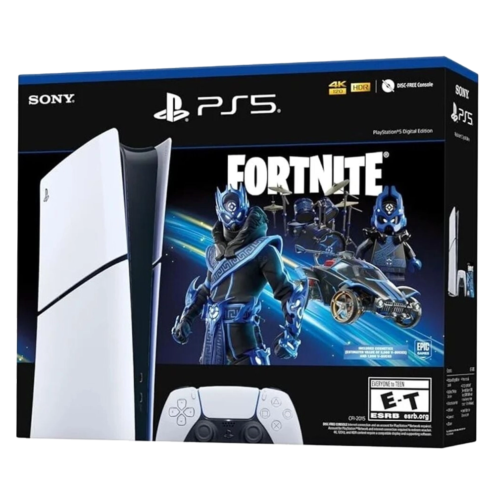 CONSOLA PS5 SLIM DIGITAL 1TB BUNDLE FORTNITE