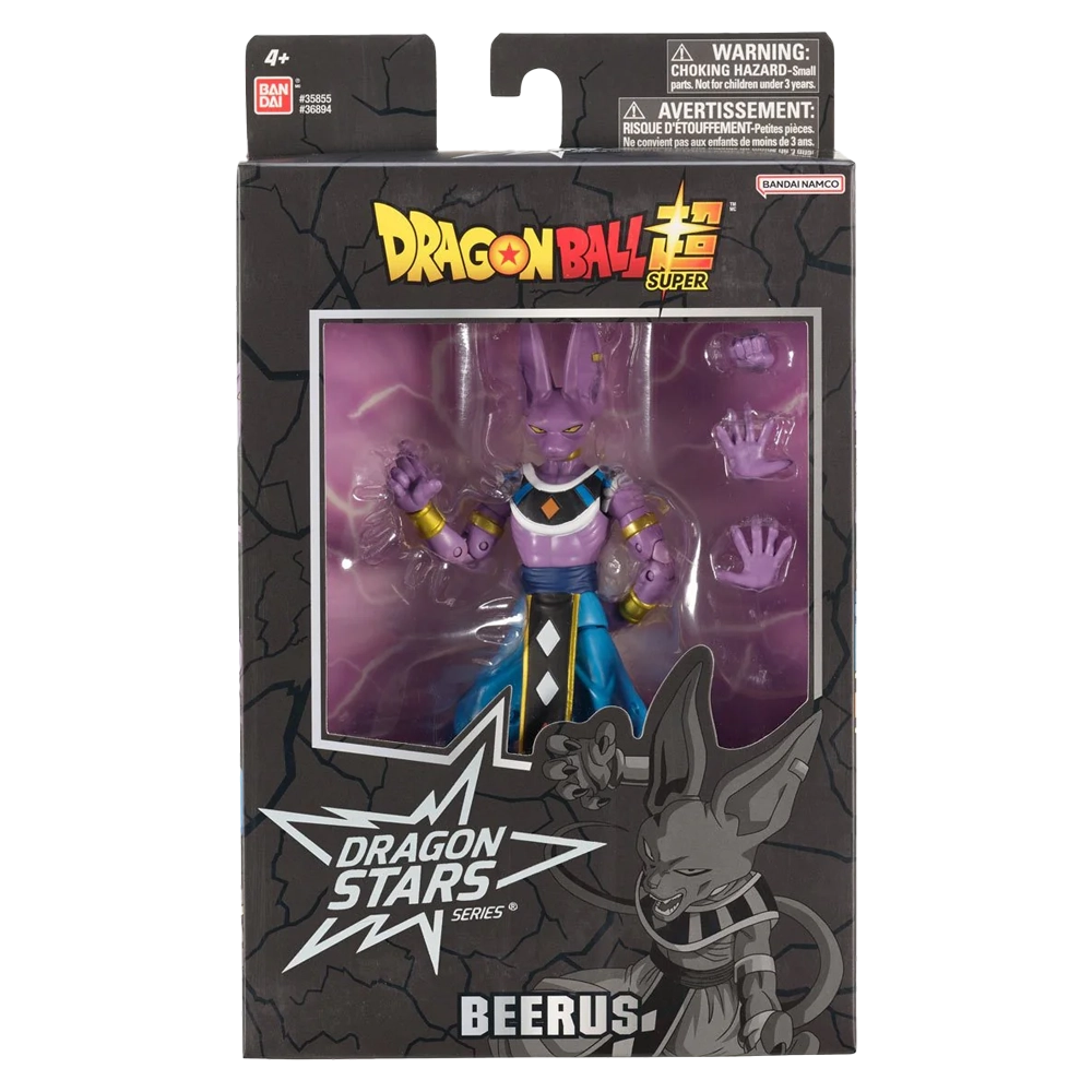 FIGURA DRAGON BALL BEERUS BILLS DRAGON STARS ARTICULADO ORIGINAL BANDAI