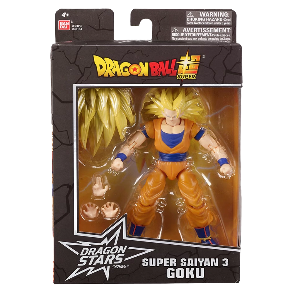 FIGURA SUPER SAYAYIN GOKU 3 DRAGON BALL ARTICULADA DRAGON STAR BANDAI