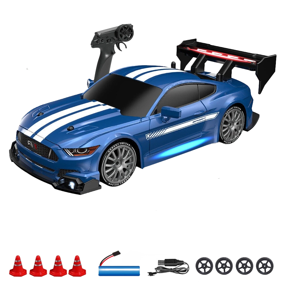 Ford Mustang RC 1/24 4WD Drift 30km/h con Luces LED – Auto de Carreras a Control Remoto