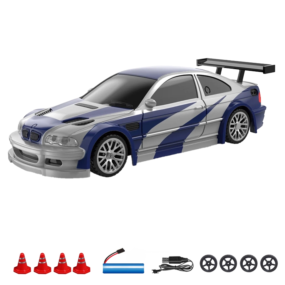 BMW M3 RC 1/24 Drift 30km/h Need for Speed Most Wanted – Auto de Carreras a Control Remoto con Luces LED