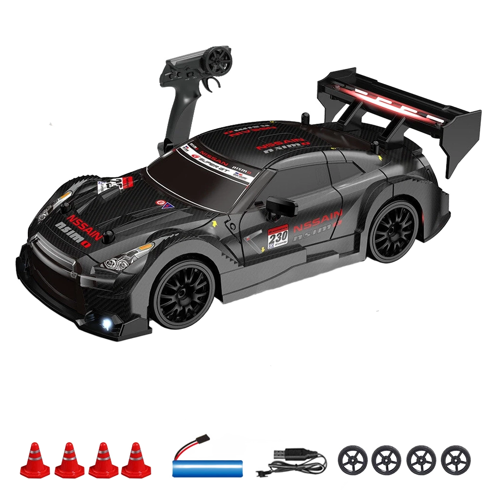 Nissan GTR RC 1/24 4WD Drift 30km/h con Luces LED – Auto de Carreras a Control Remoto