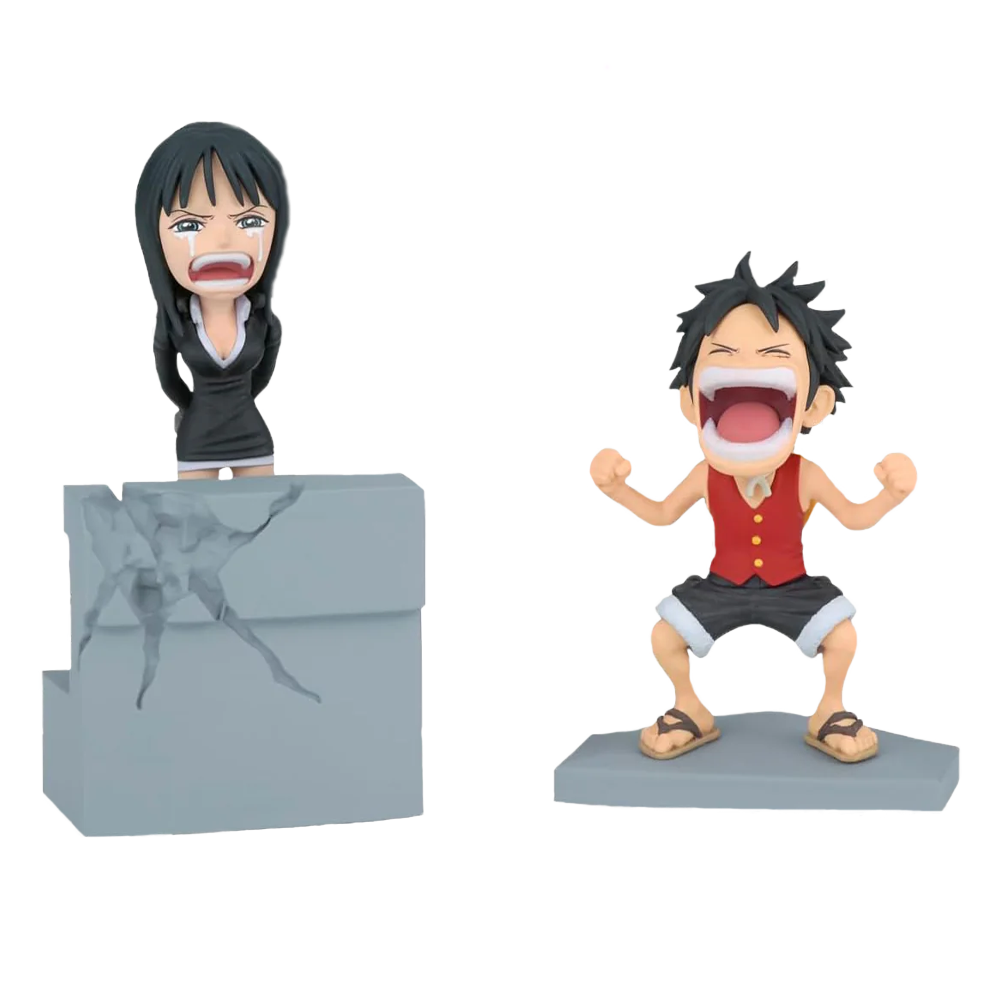 ONE PIECE WORLD COLLECTABLE FIGURE LOG STORIES MONKEY.D.LUFFY & NICO ROBIN BANDAI/BANPRESTO