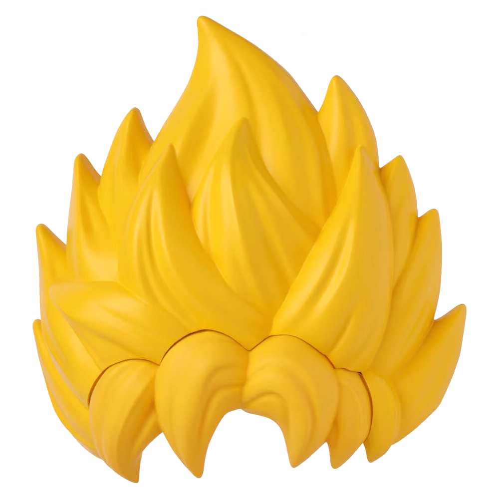 PELUCA/CABELLO DRAGON BALL GOKU SUPER SAYAYIN CLASICO AMARILLO BANDAI